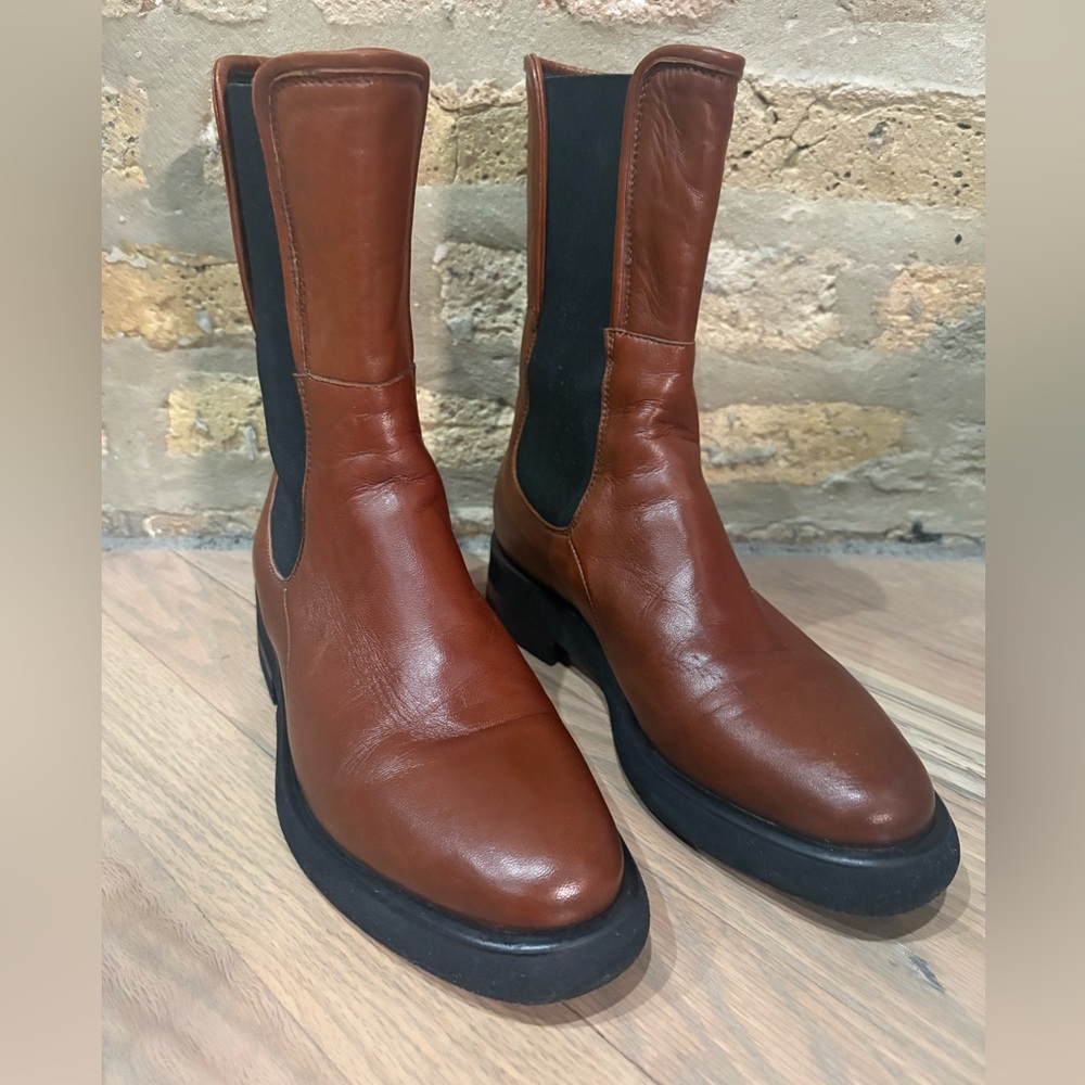 Women’s Brown Leather Boots by L’dea from Italy size 37